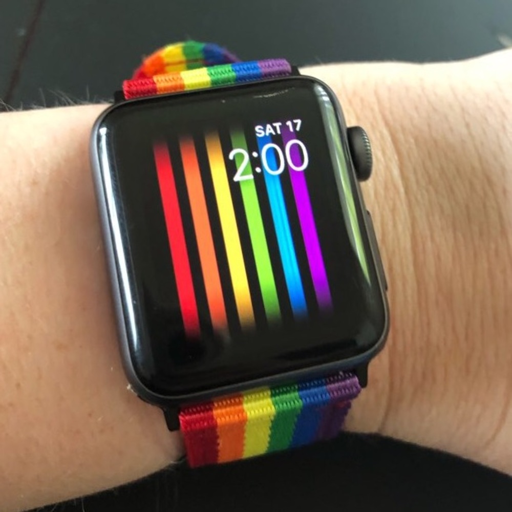 đRainbow Nylon Watchband for Apple Watch - Picture 4 of 15